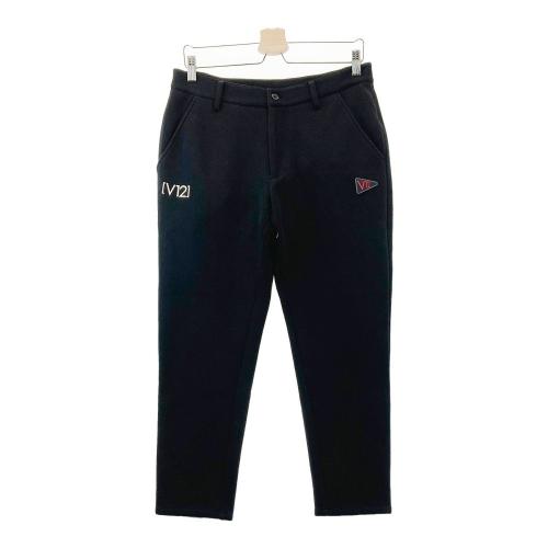 V12 ヴィトゥエルヴ 長袖ハイネックTシャツ ボーダー ブラック系