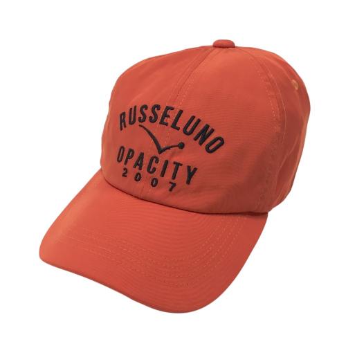 RUSSELUNO ラッセルノ 平つばキャップ チェック柄 レッド系