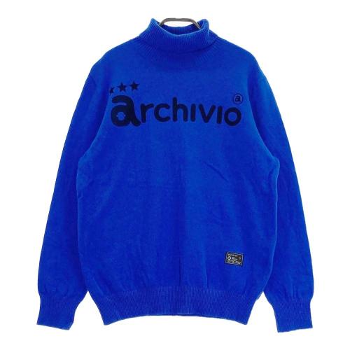 サイズ：50 ARCHIVIO アルチビオ A428001 2024年 ニット セーター  ブルー系 [240101345730] ゴルフウェア メンズ ストスト ARCHIVIO アルチビオ A428001 2024年 ニット セーター ブルー系
