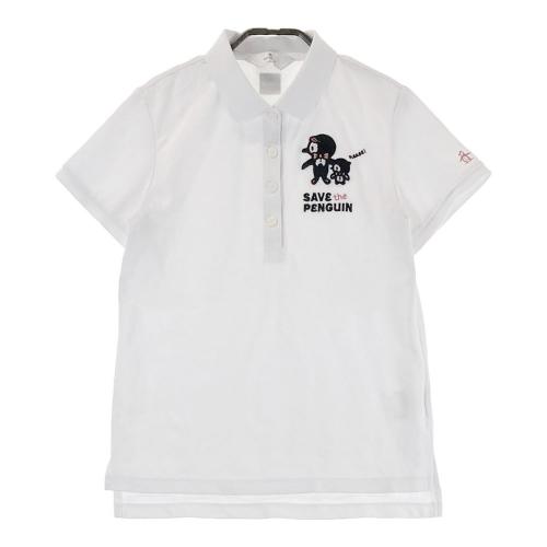 サイズ：S MUNSING WEAR マンシングウェア 2023年 STANDARD 半袖ポロシャツ  ホワイト系 [240101463869] ゴルフウェア レディース ストスト MUNSING WEAR マンシングウェア パンツ ホワイト系 サイズ：11