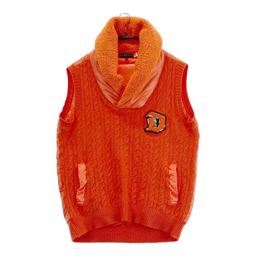 DANCE WITH DRAGON ダンスウィズドラゴン ニット切替 中綿ベスト