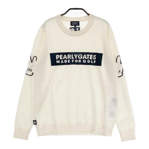 BEAMS GOLF ビームスゴルフ 裏地付き 長袖ニットセーター ロゴ柄