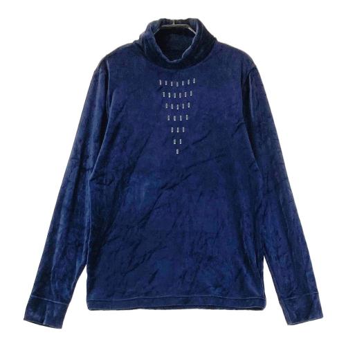 サイズ：42 CHERVO シェルボ  タートルネック長袖Tシャツ 起毛  ネイビー系 [240101426150] ゴルフウェア レディース ストスト 新品】CHERVO シェルボ タートルネック長袖Tシャツ 起毛