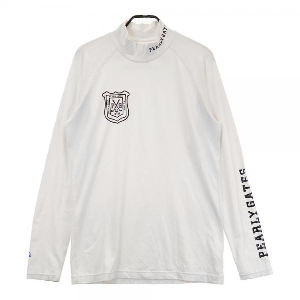PEARLY GATES ハイネックTシャツ ホワイト PEARLY GATES パーリーゲイツ 長袖ハイネックTシャツ ホワイト系