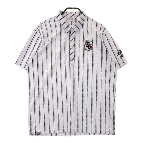 NEW BALANCE GOLF ニューバランス 半袖ポロシャツ 総柄 ホワイト