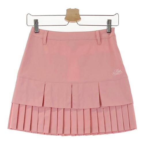 M.U SPORTS エムユースポーツ プリーツ スカート ベージュ系