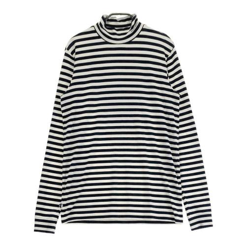 サイズ：4 PEARLY GATES パーリーゲイツ  長袖ハイネックTシャツ ボーダー ネイビー系 [240101459215] ゴルフウェア メンズ ストスト PEARLY GATES パーリーゲイツ 長袖ハイネックTシャツ ボーダー