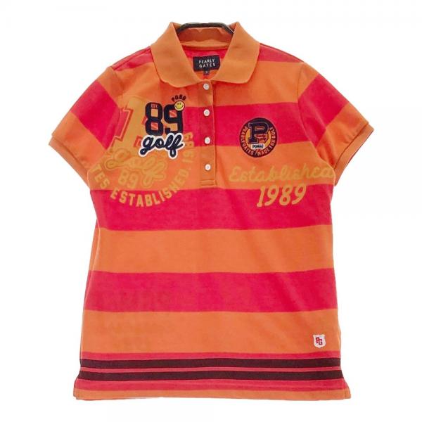 美品 パーリーゲイツ 半袖 鹿の子 ポロシャツ 7 (2XL) ボーダー柄 ロゴ 楽天市場】パーリーゲイツ PEARLY GATES 6口鹿の子 ボーダー半袖