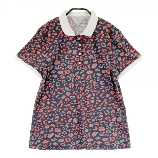 サイズ：40 LANVIN SPORT ランバン スポール  半袖ポロシャツ  グレー系 [240101459497] ゴルフウェア レディース ストスト LANVIN SPORT ランバン スポール 半袖ポロシャツ グレー系