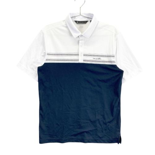 サイズ：L TRAVIS MATHEW トラビスマシュー  半袖ポロシャツ  ネイビー系 [240101432499] ゴルフウェア メンズ ストスト TRAVIS MATHEW トラビスマシュー 半袖ポロシャツ ブルー系
