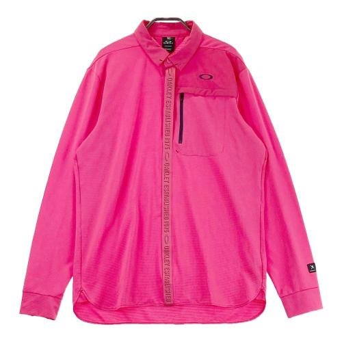 新品　オークリー　ジャケット　ストレッチ　防水　スカル　くすみピンク　Lサイズ 新品 オークリー ジャケット ストレッチ 防水 スカル くすみピンク L