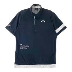 サイズ：XL OAKLEY オークリー FOA406770 2024年モデル 半袖ポロシャツ ボタンダウン ペイズリー 総柄 ブラック系 [240101459733] ゴルフウェア メンズ ストスト オークリー（OAKLEY）（メンズ）ゴルフウェア 半袖 吸汗速乾
