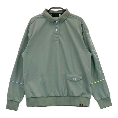サイズ：1 NEW BALANCE GOLF ニューバランス  襟付き スウェット  カーキ系 [240101459762] ゴルフウェア レディース ストスト NEW BALANCE GOLF ニューバランス 襟付き スウェット カーキ系