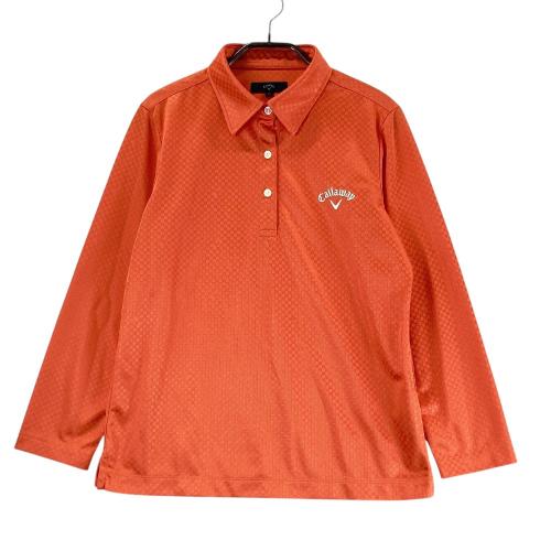 Callaway オレンジ柄 ポロシャツ LLサイズ