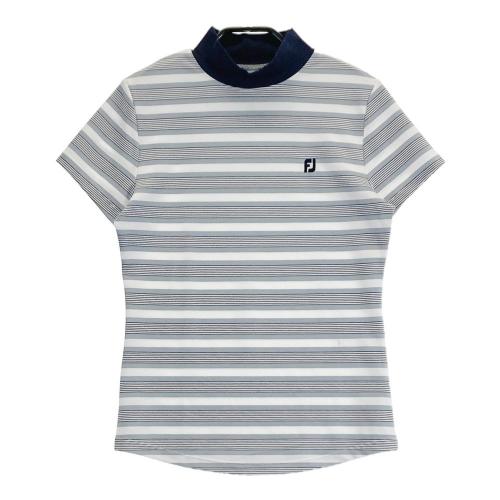 サイズ：M FOOT JOY フットジョイ  ハイネック 半袖Tシャツ  グレー系 [240101488400] ゴルフウェア レディース ストスト FOOT JOY フットジョイ ハイネック 半袖Tシャツ グレー系 サイズ
