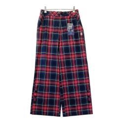 サイズ：M ADMIRAL アドミラル  ストレッチ ワイド ロングパンツ タータンチェック柄 レッド系 [240101460382] ゴルフウェア レディース ストスト ADMIRAL アドミラル ストレッチ ワイド ロングパンツ タータン