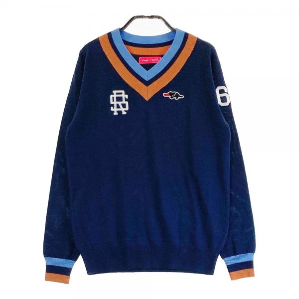 Rough & Swell メンズVネックセーター カジュアルゴルフドットコムby PALM SPRINGSにrough&swell［ラフ