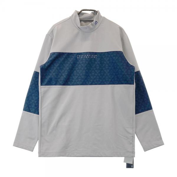 TRAVIS MATHEW 裏起毛長袖ハイネックシャツ　グレー　Mサイズ TRAVIS MATHEW トラビスマシュー 裏起毛長袖ハイネックTシャツ