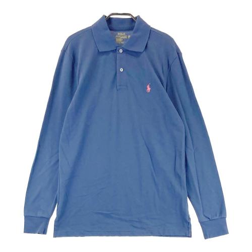 サイズ：S POLO RALPH LAUREN ポロ ラルフローレン  長袖ポロシャツ  ブルー系 [240101460619] ゴルフウェア メンズ ストスト POLO RALPH LAUREN ポロ ラルフローレン 長袖ポロシャツ ブルー