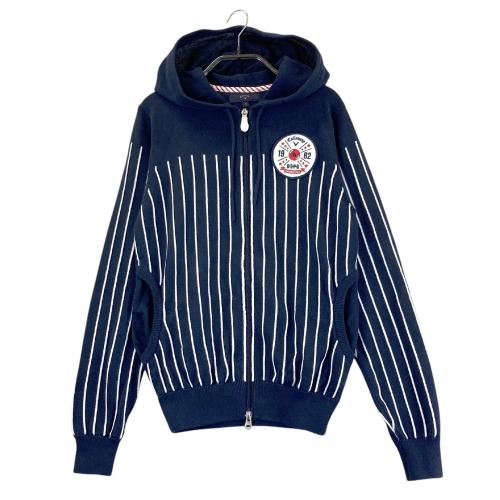 ZOY - coco 中古 ゾーイ ZOY メンズ セーター L 赤系 エンジ色 フード付き カシミヤ ニットパーカー ZOY ゾーイ カシミヤ ニットパーカー グレー系 サイズ：36