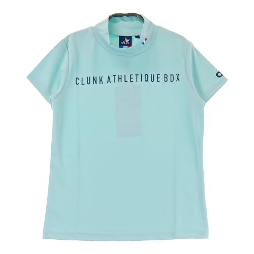 新品】CLUNK クランク 半袖ポロシャツ 総柄 ブルー系 M
