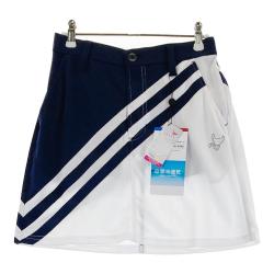 サイズ：L CLUNK クランク  シアサッカー クロップドパンツ  ホワイト系 [240001993235] ゴルフウェア レディース ストスト CLUNK クランク（CLUNK）（レディース）ゴルフウェア シア