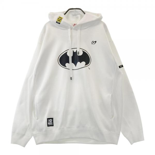 サイズ：5 MASTER BUNNY EDITION マスターバニーエディション BATMAN バットマン 10周年 ニットパーカー  ホワイト系 [240101461290] ゴルフウェア メンズ ストスト MASTER BUNNY EDITION マスターバニーエディション BATMAN