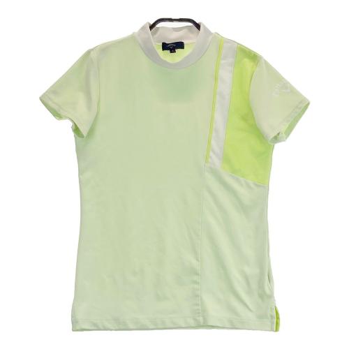 サイズ：L CALLAWAY キャロウェイ 2023年モデル ハイネック 半袖Tシャツ  グリーン系 [240101432508] ゴルフウェア レディース ストスト CALLAWAY キャロウェイ 2023年モデル ハイネック 半袖Tシャツ