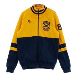 サイズ：1 PEARLY GATES パーリーゲイツ  ニットジップジャケット ウール混  ネイビー系 [240101461408] ゴルフウェア レディース ストスト PEARLY GATES パーリーゲイツ ニットジップジャケット ウール混