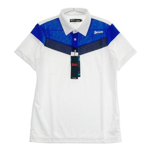 SRIXON スリクソン ×DESCENTE 半袖ポロシャツ ブルー系 サイズ