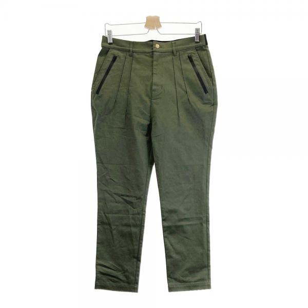 サイズ：M IZREEL イズリール IZR23AW109 ストレッチパンツ  カーキ系 [240101461637] ゴルフウェア メンズ ストスト IZREEL イズリール IZR23AW109 ストレッチパンツ カーキ系