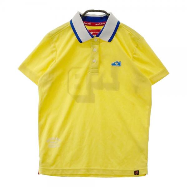 サイズ：3 NEW BALANCE GOLF ニューバランス  半袖ポロシャツ  イエロー系 [240101475814] ゴルフウェア メンズ ストスト NEW BALANCE GOLF ニューバランス 半袖ポロシャツ イエロー系