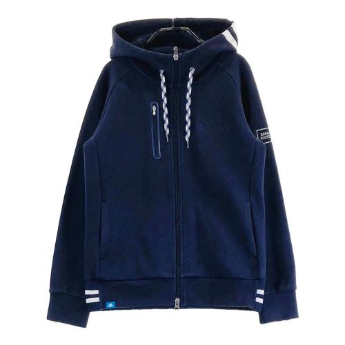 サイズ：M ADIDAS GOLF アディダスゴルフ ; HG1671 ニット ジップパーカー 総柄 ネイビー系 [240101429861] ゴルフウェア レディース ストスト ADIDAS GOLF アディダスゴルフ ; HG1671 ニット ジップパーカー