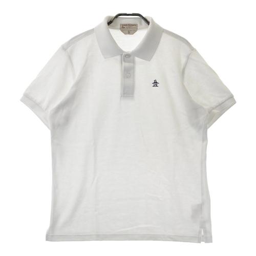 サイズ：L MUNSING WEAR マンシングウェア  半袖ポロシャツ 総柄 ホワイト系 [240101484568] ゴルフウェア メンズ ストスト マンシング（MUNSING）（メンズ）ゴルフウェア 吸汗速乾 遮熱
