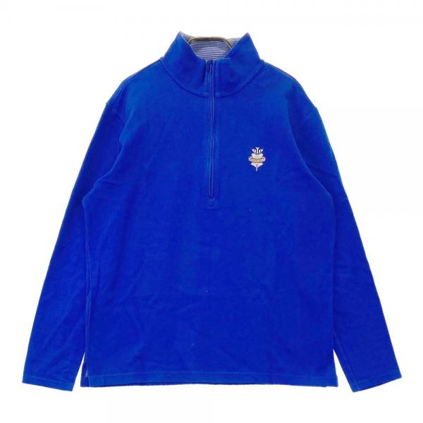 サイズ：L BEAMS GOLF ビームスゴルフ  ハーフジップ 長袖Tシャツ  ブルー系 [240101462199] ゴルフウェア メンズ ストスト BEAMS GOLF ビームスゴルフ ハーフジップ 長袖Tシャツ ブルー系