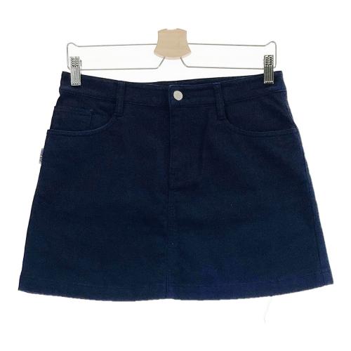 ジャックバニー インナー付 スカート 紺色　サイズ1（M） JACK BUNNY ジャックバニー インナー付スカート 総柄 ネイビー系