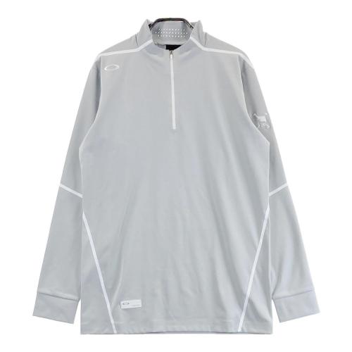 OAKLEY オークリー ハーフジップ 長袖Tシャツ ブルー系 L OAKLEY オークリー ハーフジップ 長袖Tシャツ ブルー系 サイズ