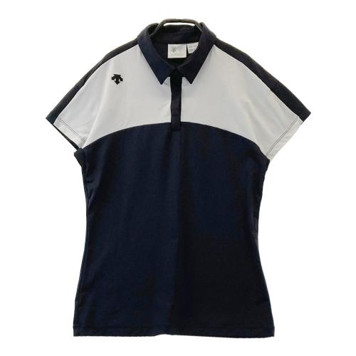 DESCENTE GOLF デサントゴルフ 半袖ポロシャツ ネイビー系