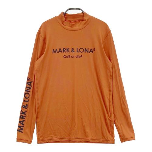 サイズ：50 MARK&LONA マークアンドロナ  ハイネック 長袖 インナーTシャツ  ブルー系 [240101463088] ゴルフウェア メンズ ストスト サイズ：50 MARK&LONA マークアンドロナ ハイネック 長袖