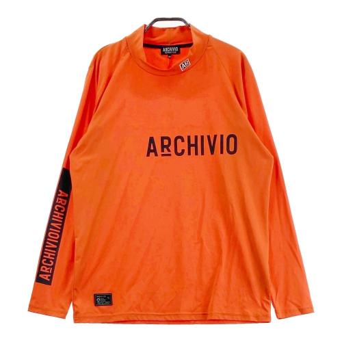 サイズ：50 ARCHIVIO アルチビオ 2024年 長袖ハイネックTシャツ  ホワイト系 [240101427057] ゴルフウェア メンズ ストスト ARCHIVIO アルチビオ 2024年 長袖ハイネックTシャツ ホワイト系