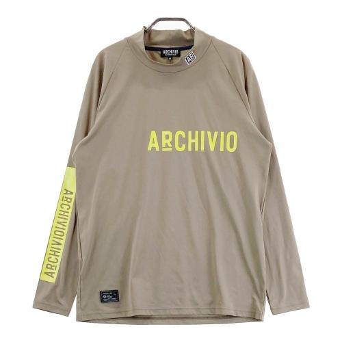 サイズ：50 ARCHIVIO アルチビオ 2024年 長袖ハイネックTシャツ  ホワイト系 [240101427057] ゴルフウェア メンズ ストスト ARCHIVIO アルチビオ 2024年 長袖ハイネックTシャツ ホワイト系