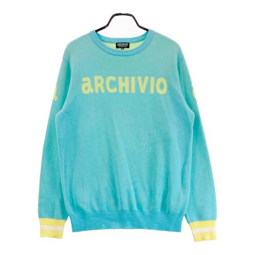 サイズ：50 ARCHIVIO アルチビオ A428001 2024年 ニット セーター  ブルー系 [240101345730] ゴルフウェア メンズ ストスト ARCHIVIO アルチビオ A428001 2024年 ニット セーター ブルー系