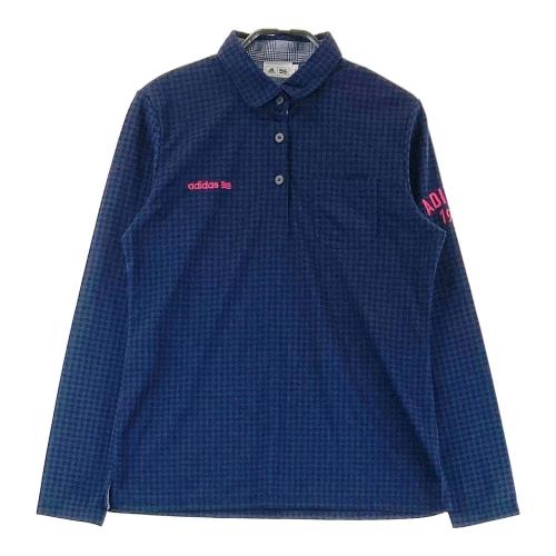 ADIDAS GOLF アディダスゴルフ ハーフジップ半袖ニットセーター 千鳥柄