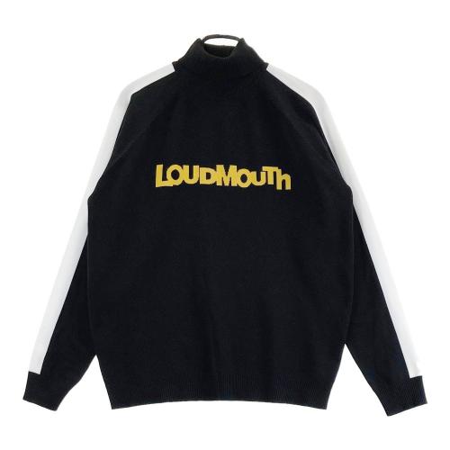 サイズ：M LOUD MOUTH ラウドマウス  タートルネック 裏フリース スウェット  ホワイト系 [240101481564] ゴルフウェア メンズ ストスト LOUD MOUTH ラウドマウス タートルネック 裏フリース スウェット