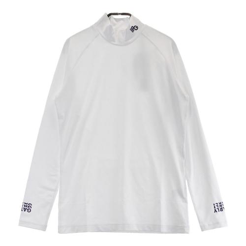 サイズ：5 PEARLY GATES パーリーゲイツ 2024年モデル モックネック 長袖Tシャツ プリント  ホワイト系 [240101417665] ゴルフウェア メンズ ストスト PEARLY GATES パーリーゲイツ 2024年モデル モックネック 長袖T