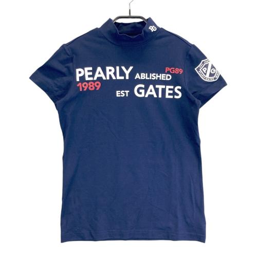 PEARLY GATES ハイネック ゴルフシャツ ネイビー PEARLY GATES 【新品】パーリーゲイツ×PEANUTS 半袖ハイネック