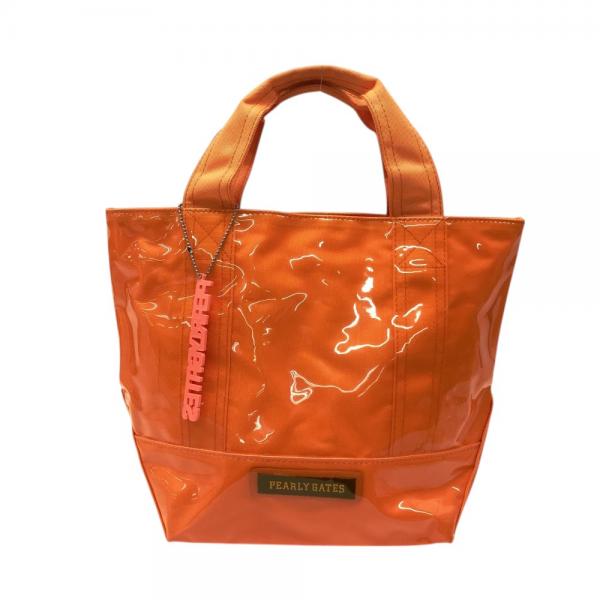 PEARLY GATES パーリーゲイツ クリア カートバッグ オレンジ系