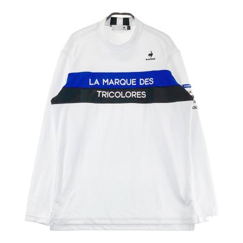サイズ：3L LE COQ GOLF ルコックゴルフ 2024年 長袖ハイネックTシャツ 総柄 ブラック系 [240101420780] ゴルフウェア メンズ ストスト LE COQ GOLF ルコックゴルフ 2024年 長袖ハイネックTシャツ 総柄