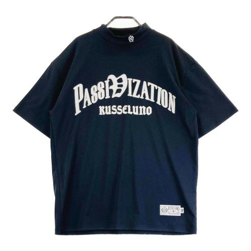 RUSSELUNO ラッセルノ ハイネック 半袖Tシャツ ルチャ 総柄