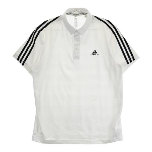 サイズ：XL ADIDAS GOLF アディダスゴルフ 2024年モデル IT0926 半袖ポロシャツ ボタンダウン  ホワイト系 [240101435432] ゴルフウェア メンズ ストスト ADIDAS GOLF アディダスゴルフ 2024年モデル ; 半袖 ニット